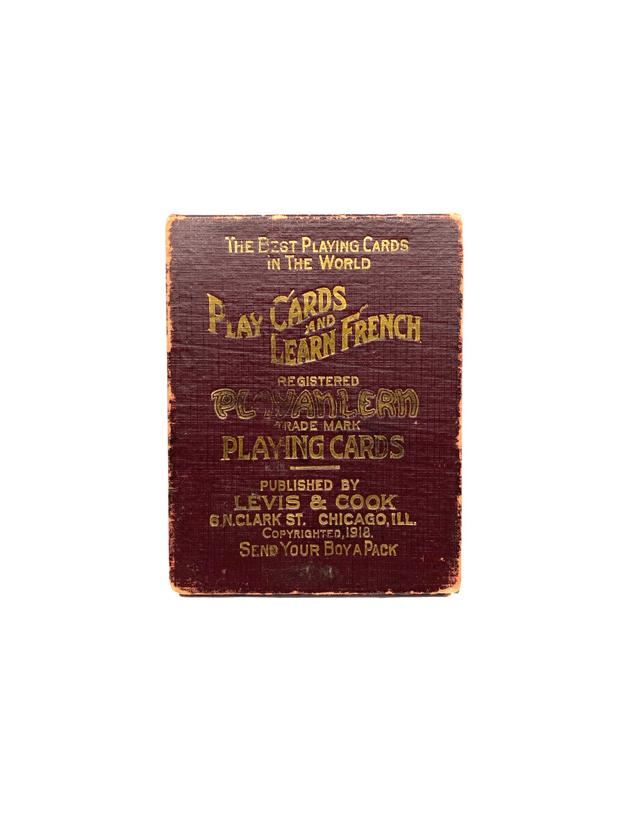 Levis & Cook WWI 1918 “Playanlearn” Playing Cards. Chicago, 1918