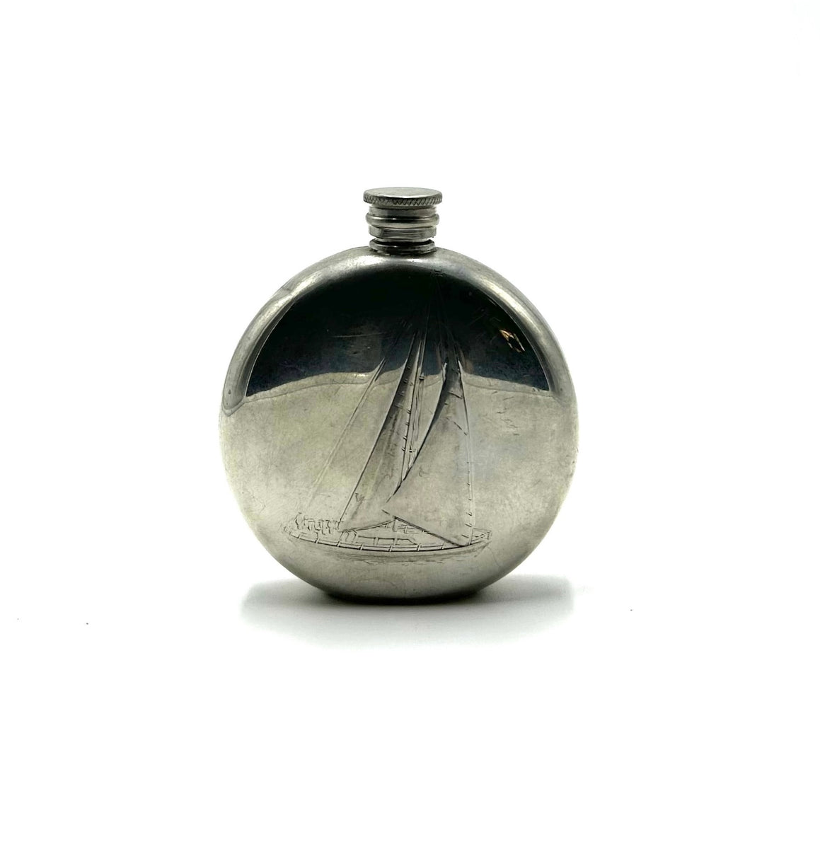 Antique Pewter flask. Sheffield: Pinder Bros., [1907]. – Iapello