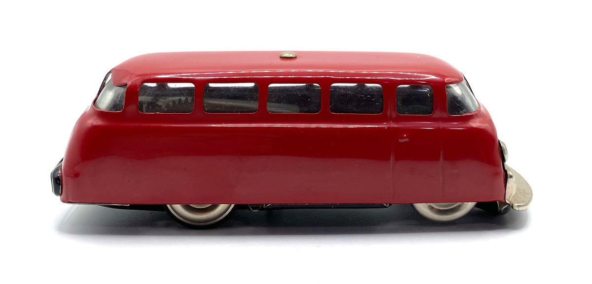 Schuco , Red , Mirako-bus 1004 Wind Up Toy Car with original box