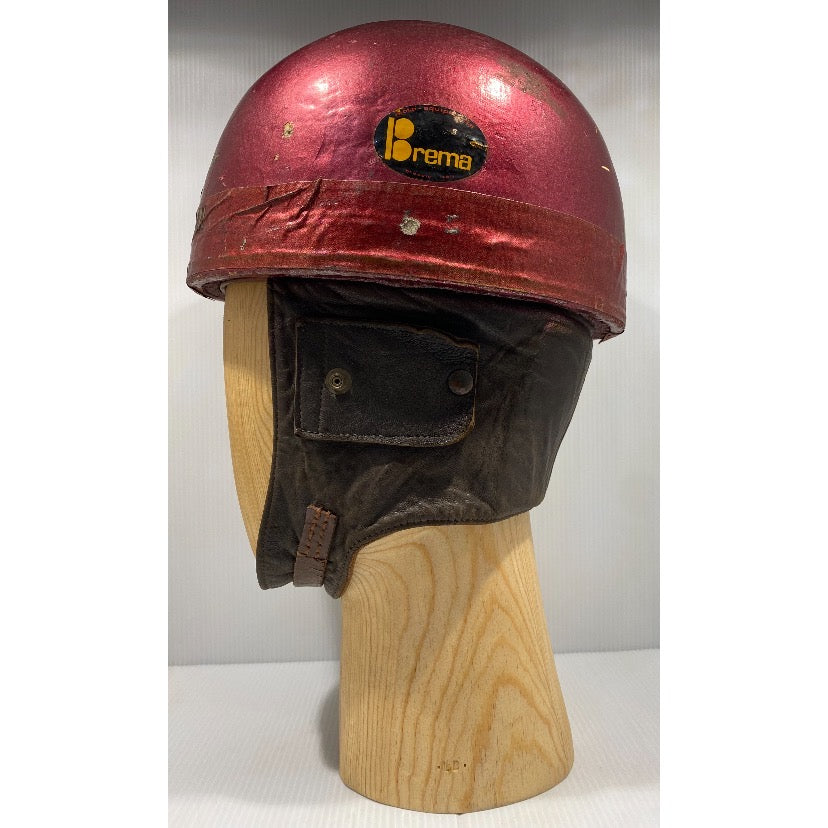 Vintage, Moto Guzzi, Pudding Basin Motorcycle Crash Helmet. Iapello