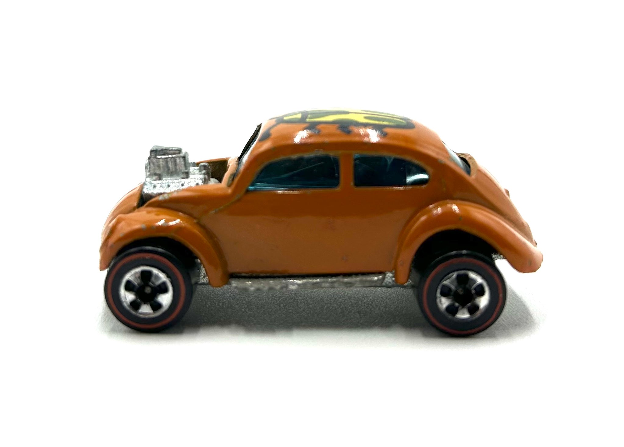 Vintage original 1968 - Hot Wheels Redline Flying Colors Beetle VW