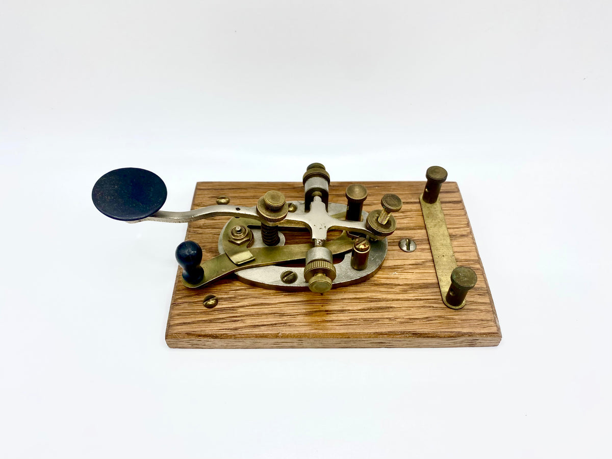 Morse Code Tapping Machine 1930s Signal Telegraph Straight Key Morse Code Tapper – Iapello Arts ...
