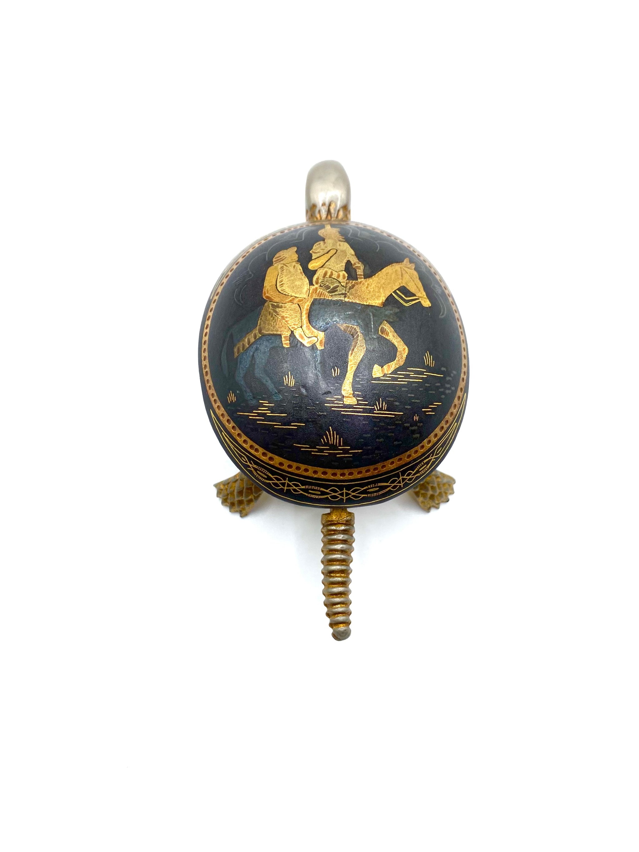 BOJ Eibar Espana - a damascene turtle hotel/desk bell - Spain