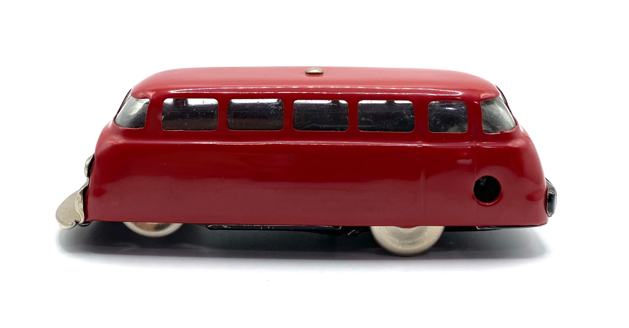 Schuco , Red , Mirako-bus 1004 Wind Up Toy Car with original box