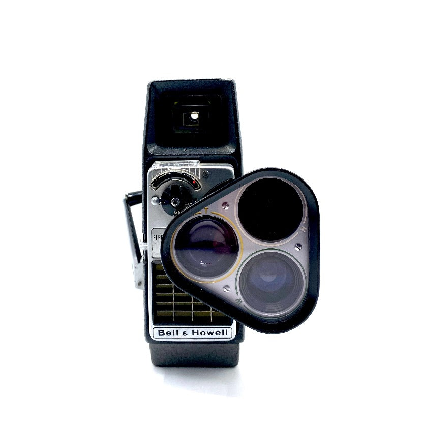 Bell and Howell Electric Eye 8mm Movie Camera with a 3 Lens Turret