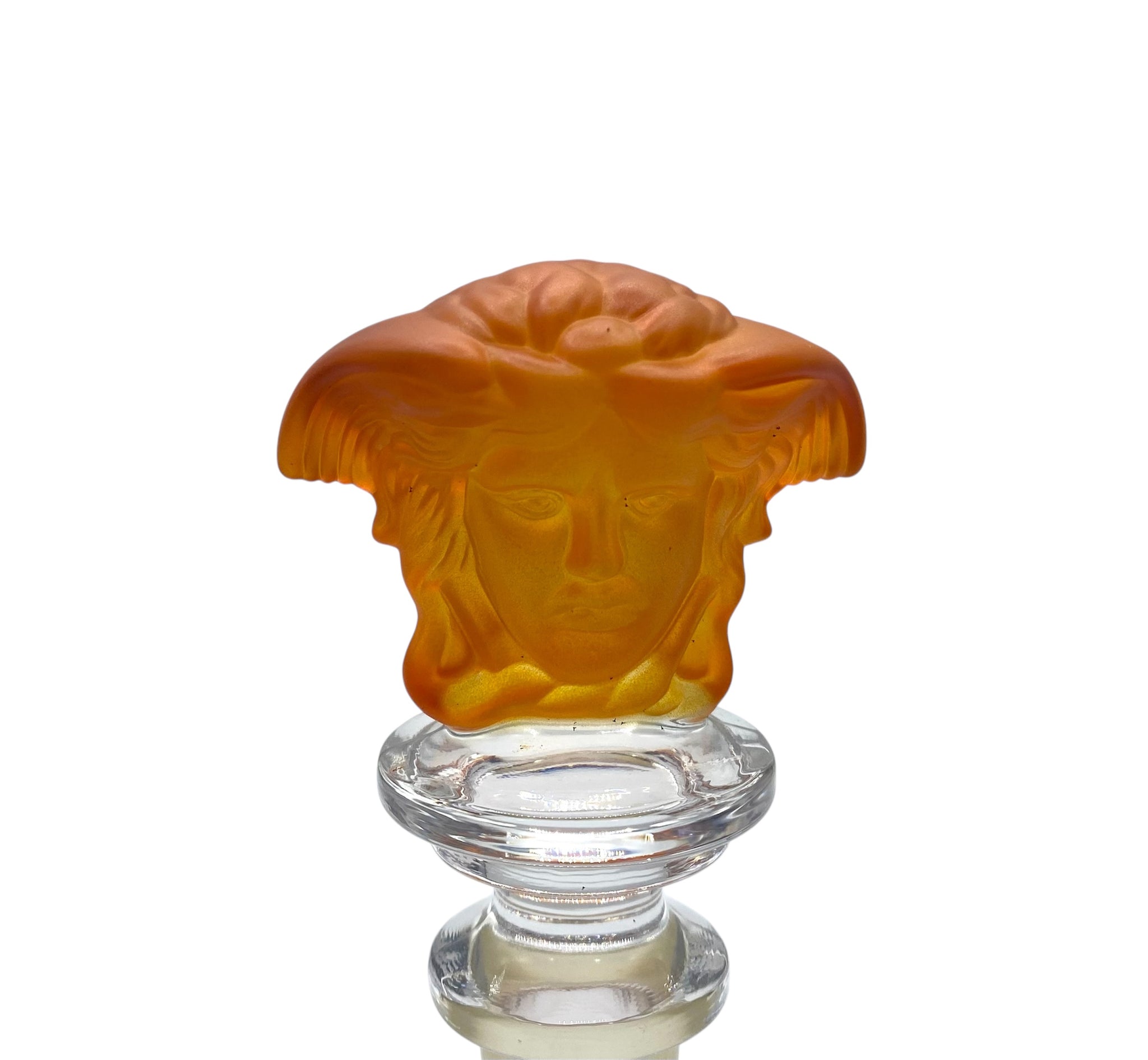 Beautiful, Versace Rosenthal, Medusa Crystal orange, Wine Bottle