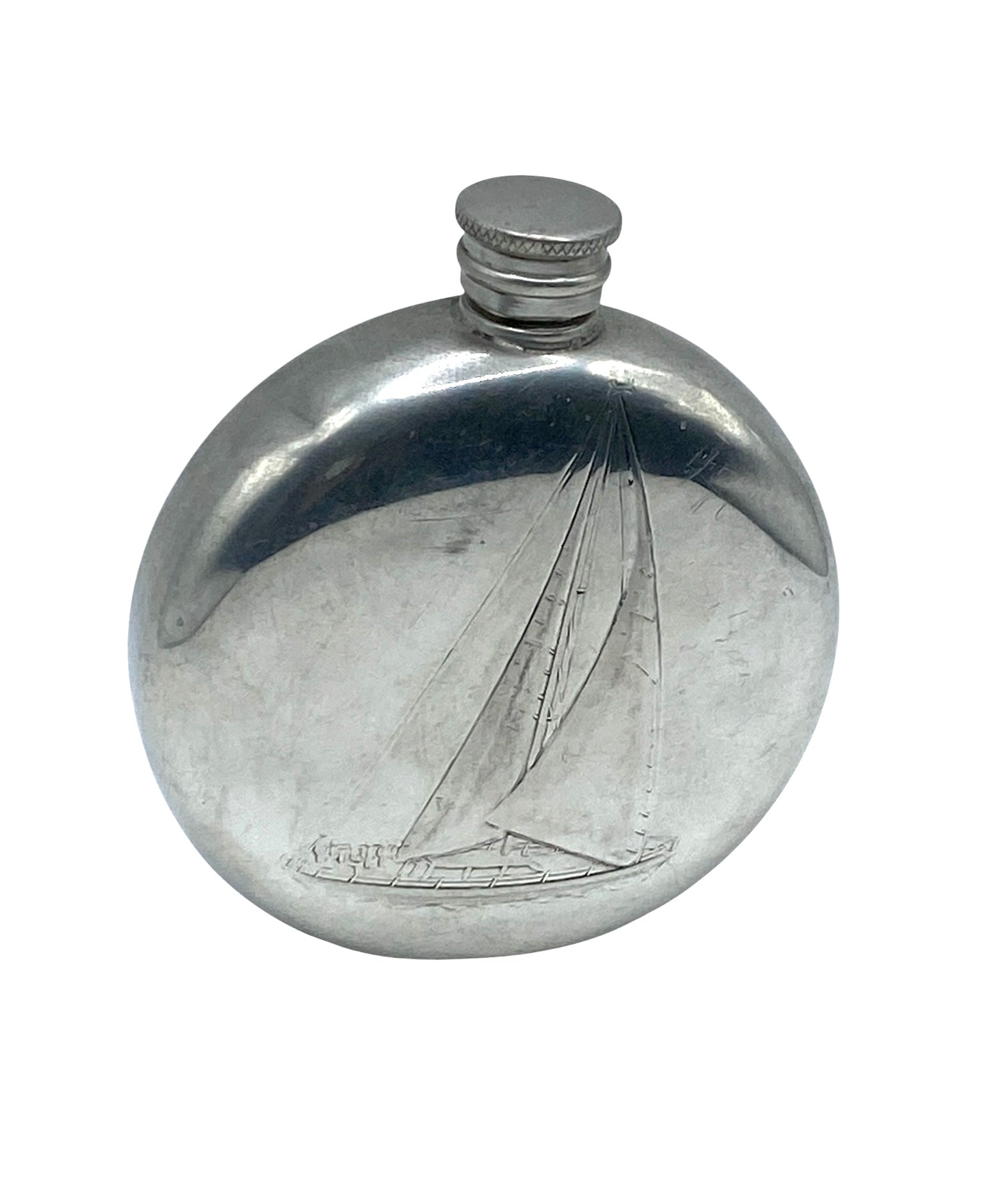Antique Pewter flask. Sheffield: Pinder Bros., [1907]. – Iapello