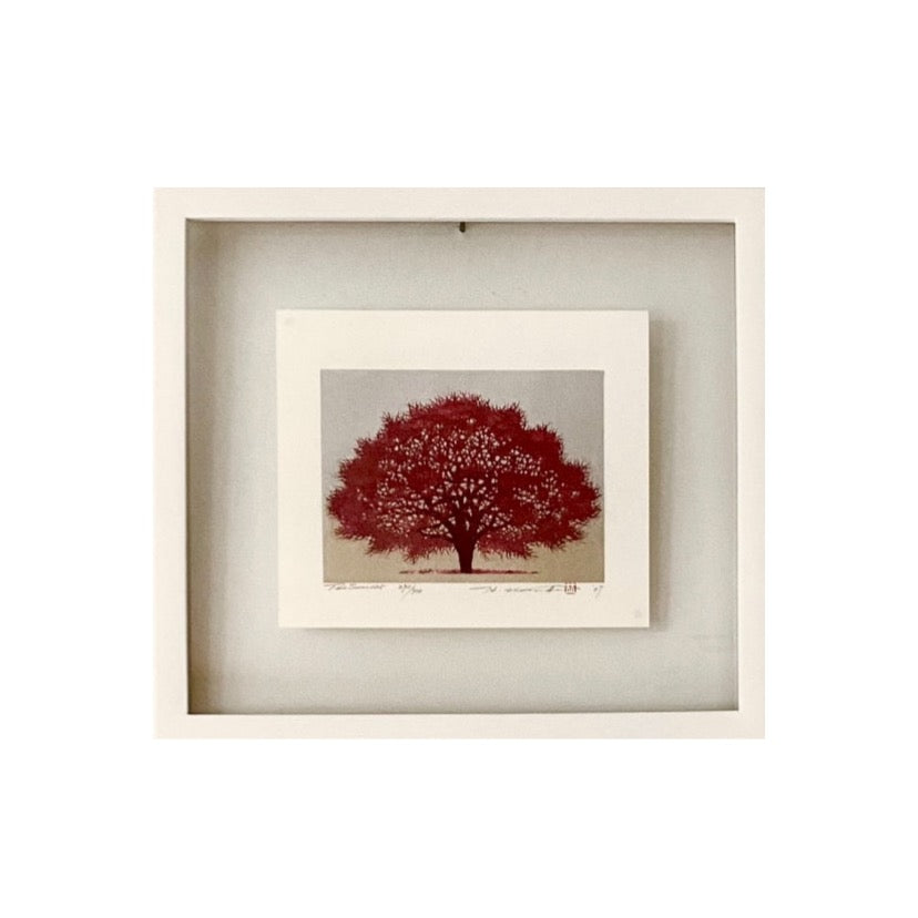 Japanese woodblock print Hajime Namiki (B. - 1947): Tree Scene 125