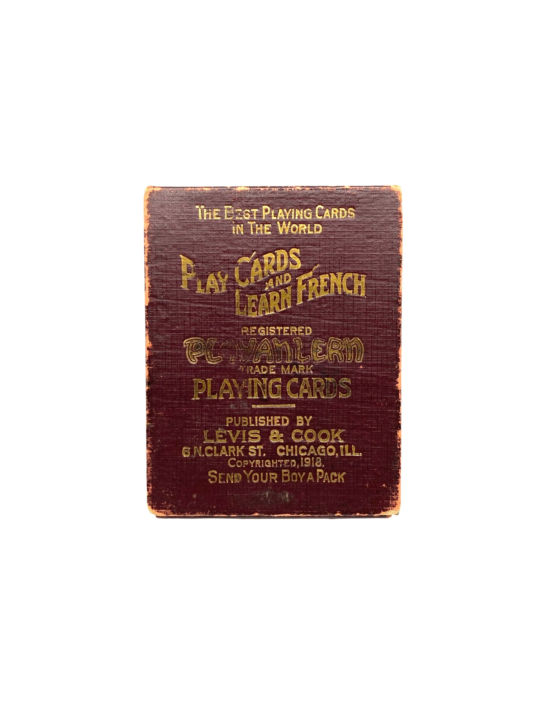 ビンテージPLAYER’S CARDS(1937年EVI ELIZA. Levis & Cook WWI 1918 “Playanlearn” Playing Cards. Chicago, 1918