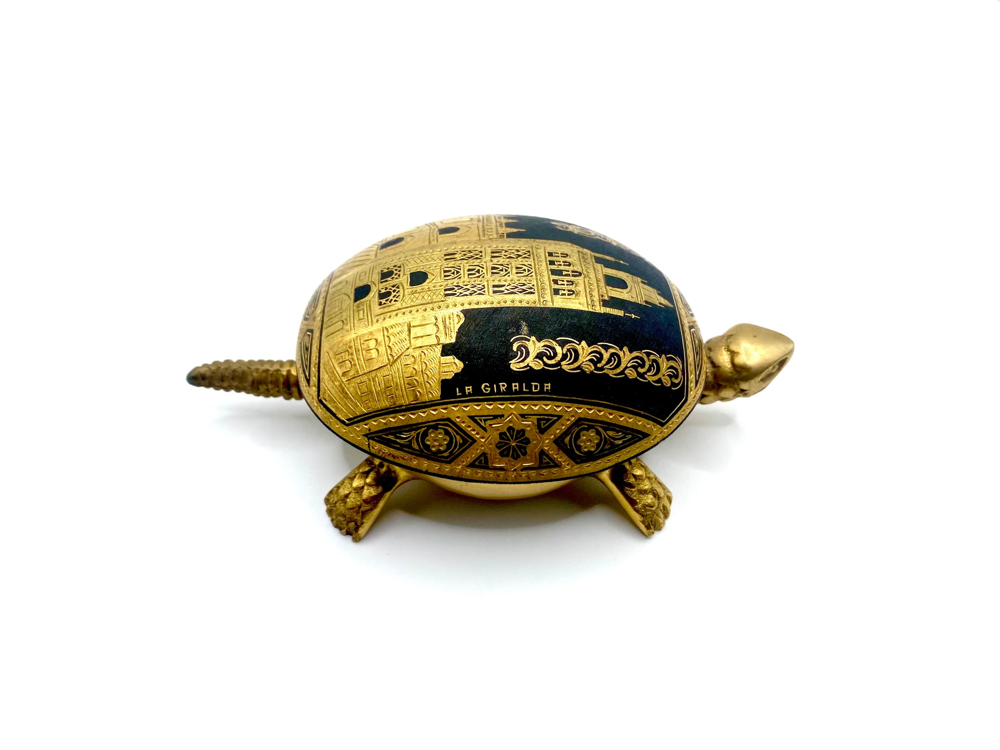BOJ Eibar Espana - a damascene turtle hotel/desk bell - Spain