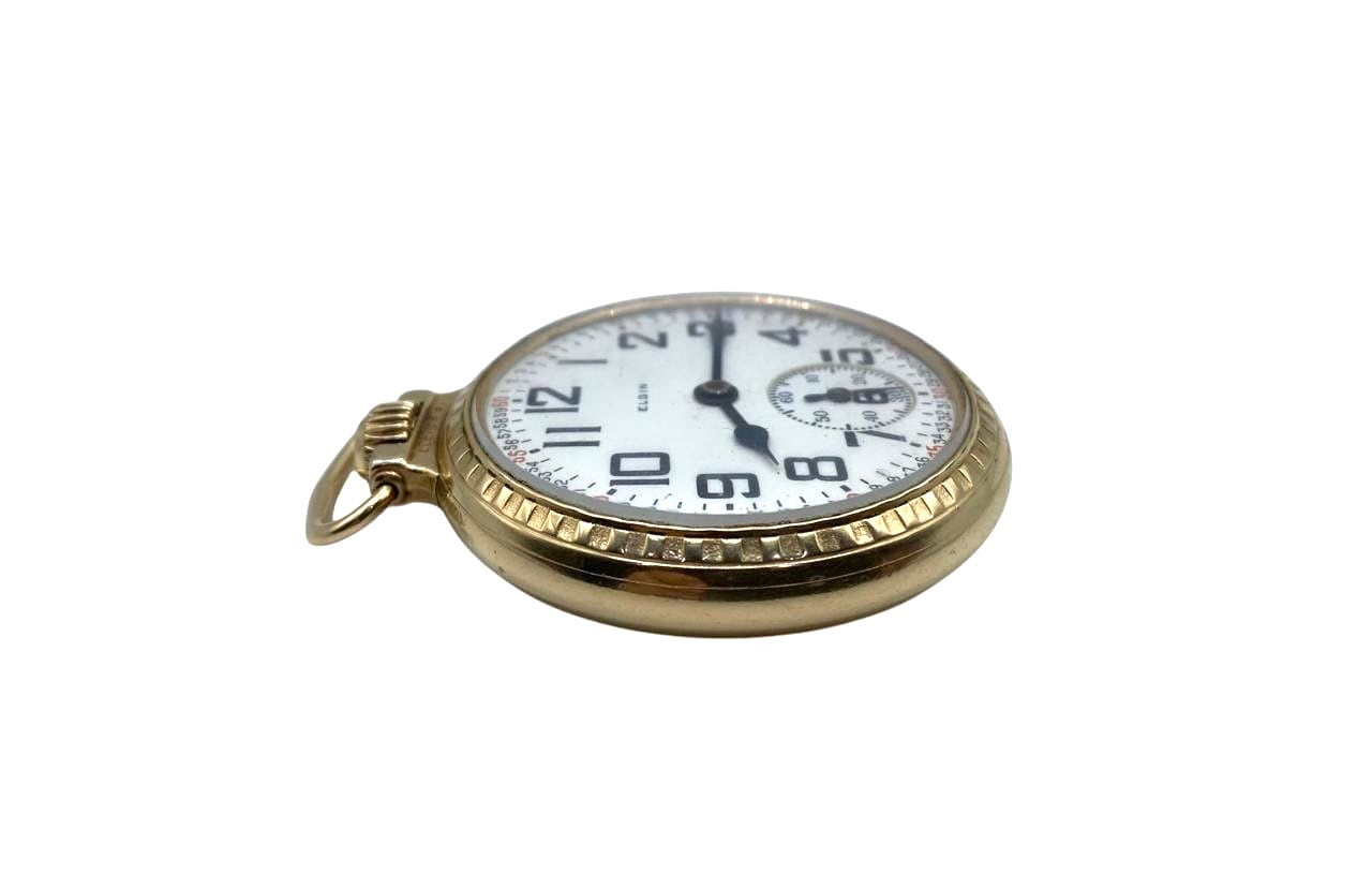 Antique 1925 Elgin National Watch model 15, pocket watch gold