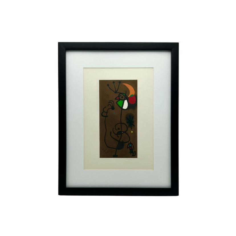 Joan Miro、PEINTURE OVALE、画集画、新品額装付 Joan Miro、PEINTURE OVALE、画集画、新品額装付