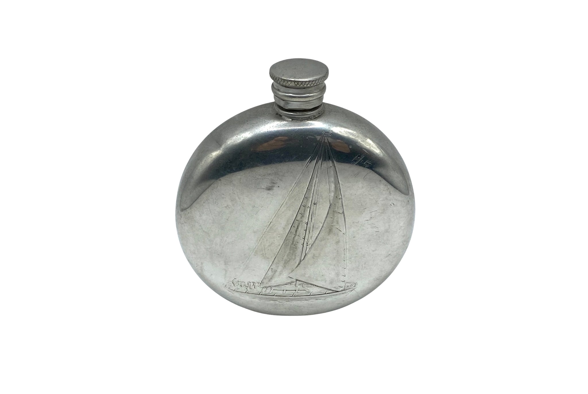 Antique Pewter flask. Sheffield: Pinder Bros., [1907]. – Iapello
