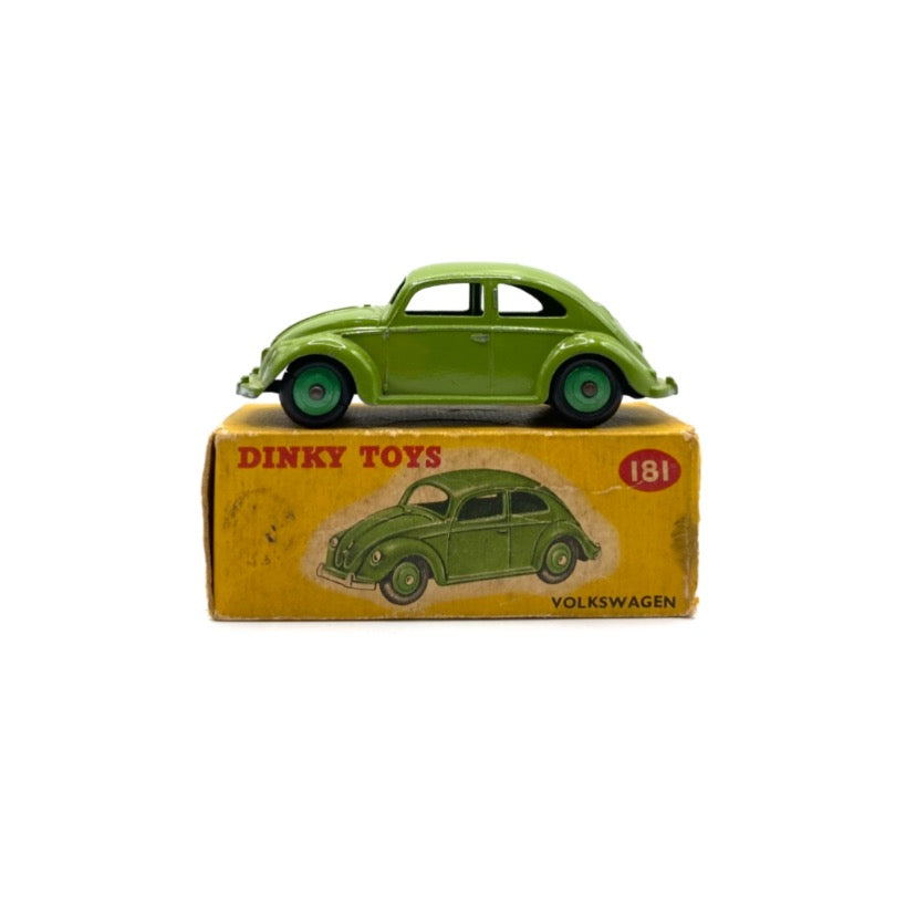 Dinky toys 181, Volkswagen saloon, lime green , original box