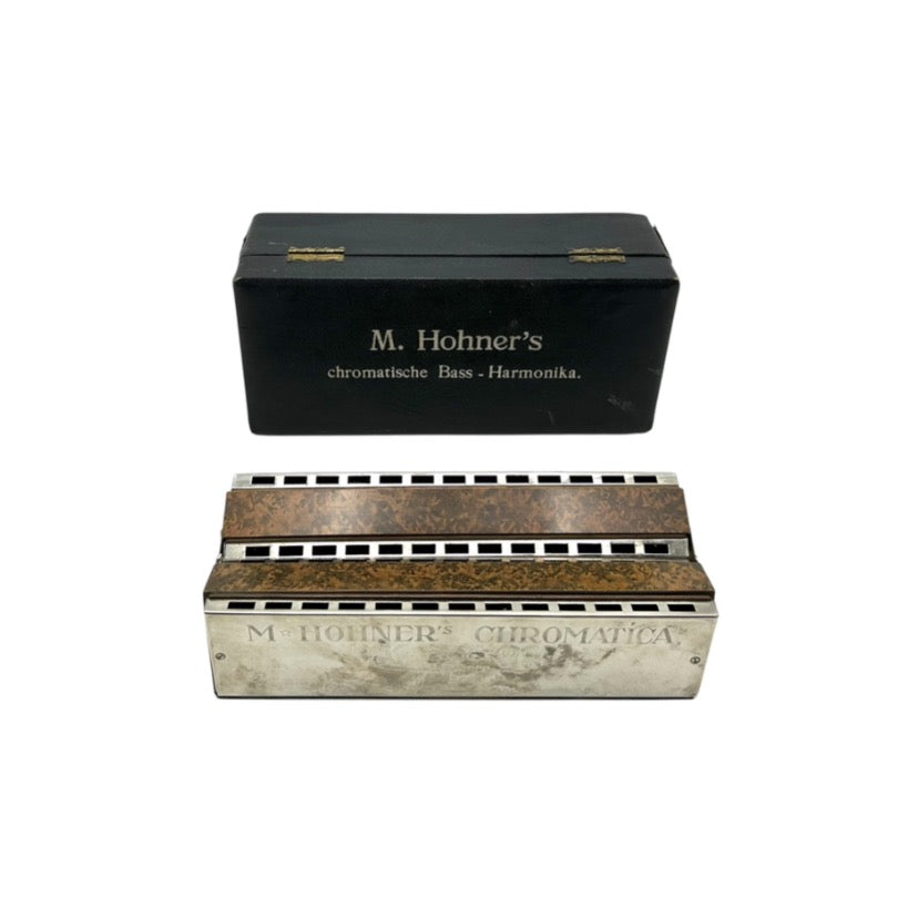 Antique and Beautiful M. Hohner's Double Bass Chromatica Harmonica