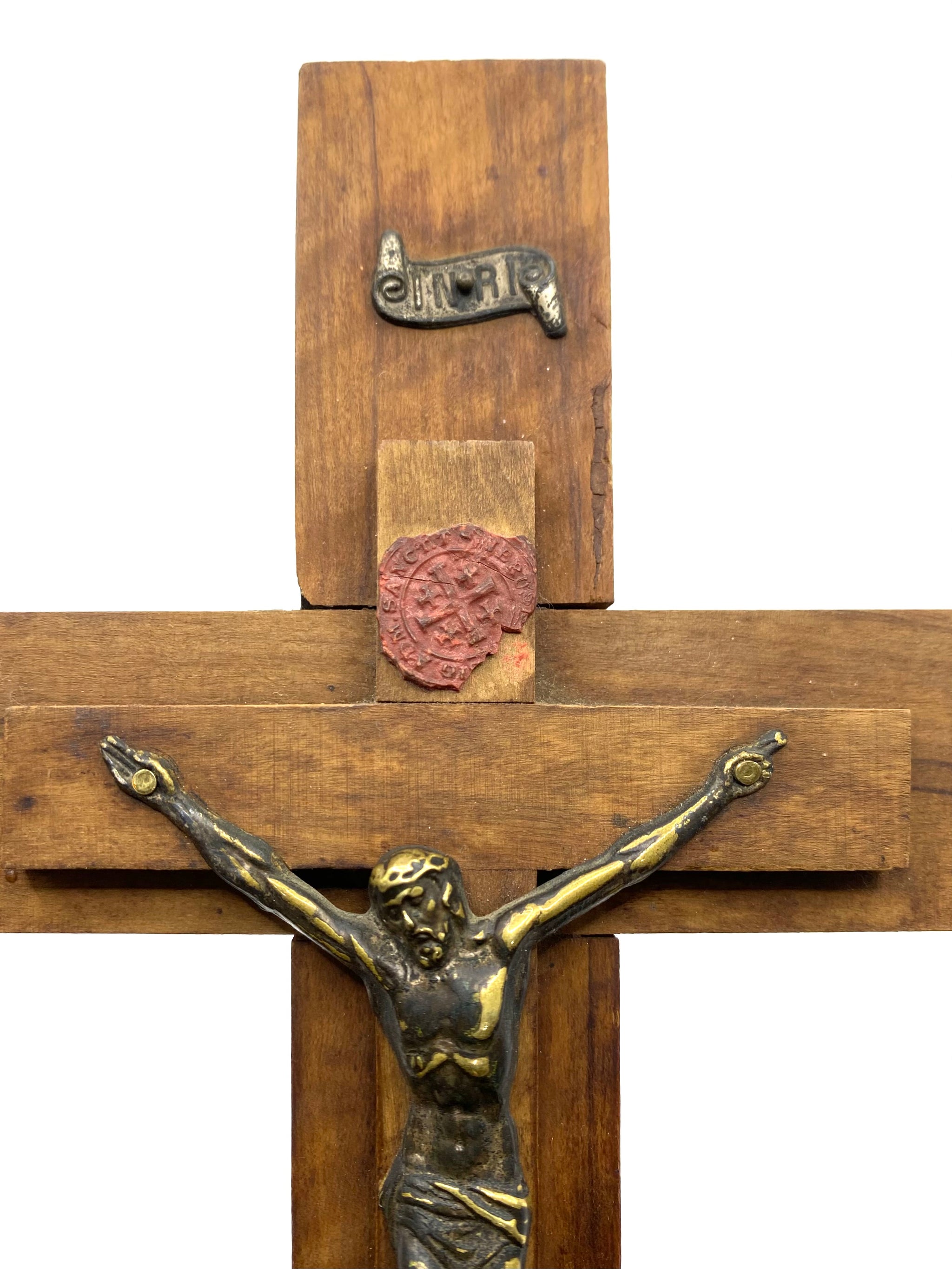 Carte Postale Ancienne LÉRY (Eure) – Le Calvaire Crucifix, Photo A. Lavergne, 1914-18