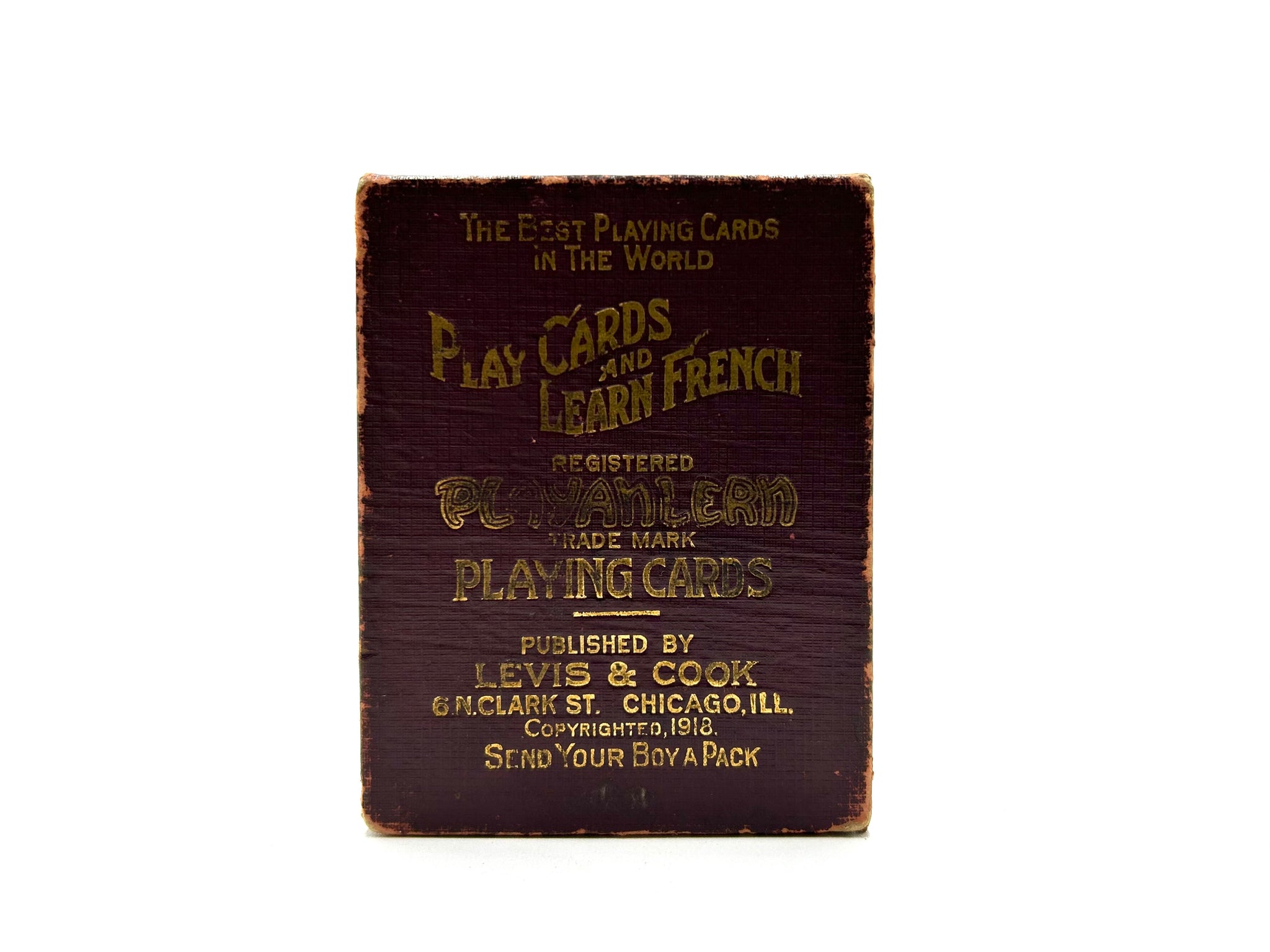 Levis & Cook WWI 1918 “Playanlearn” Playing Cards. Chicago, 1918