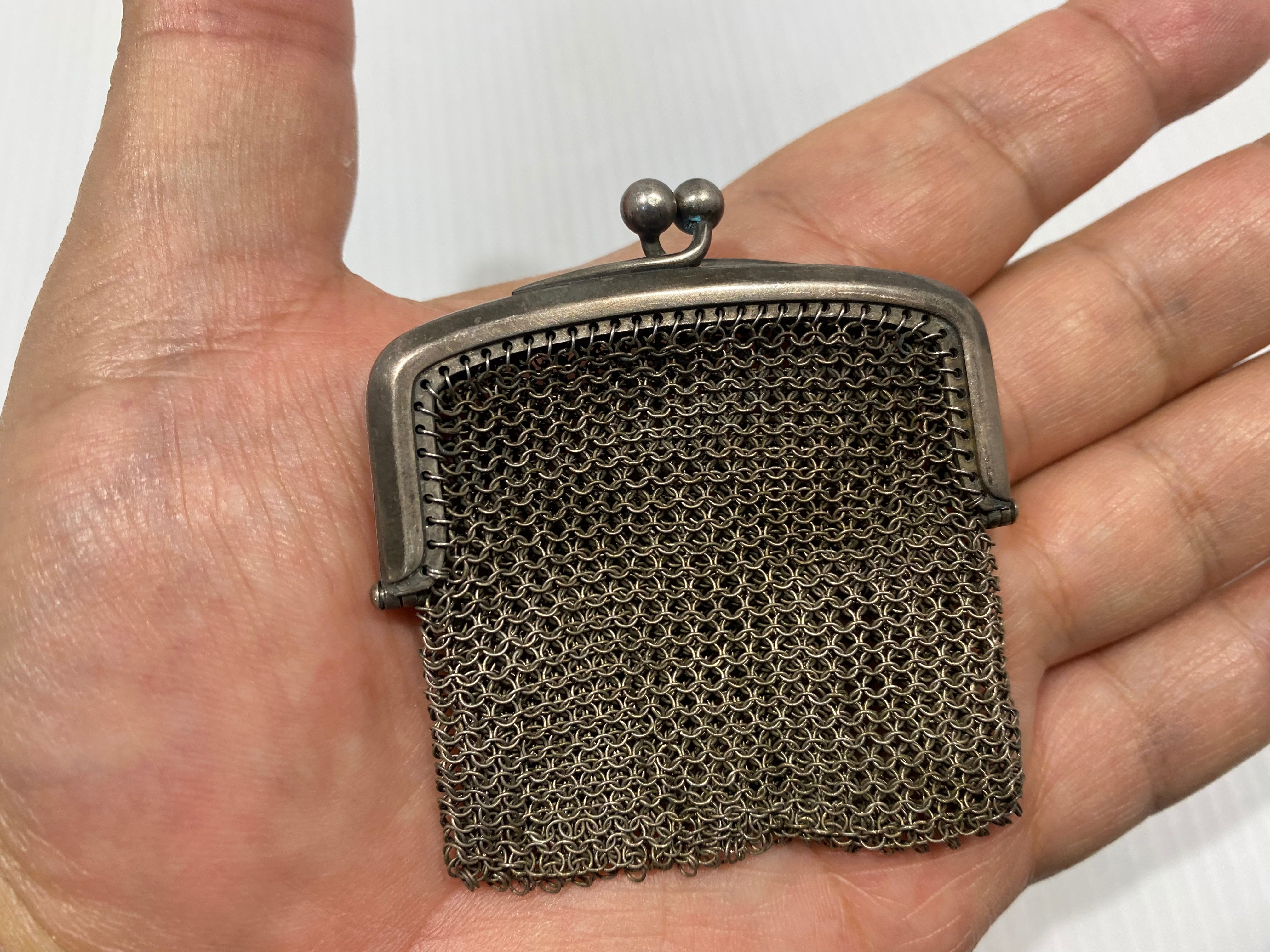 Buy Antique Whiting & Davis Co. Silver Victorian Mesh Purse Handbag  Wristlet Change/ Coin Online in India - Etsy