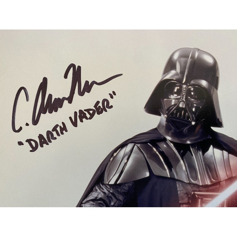 Star Wars The Phantom Menace Darth Vader body double actor C Andrew Nelson signed