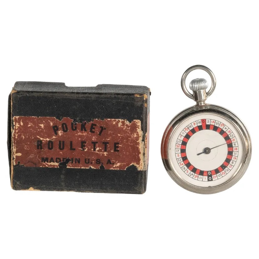 Beautiful Roulette Pocket Watch, circa 1920s.