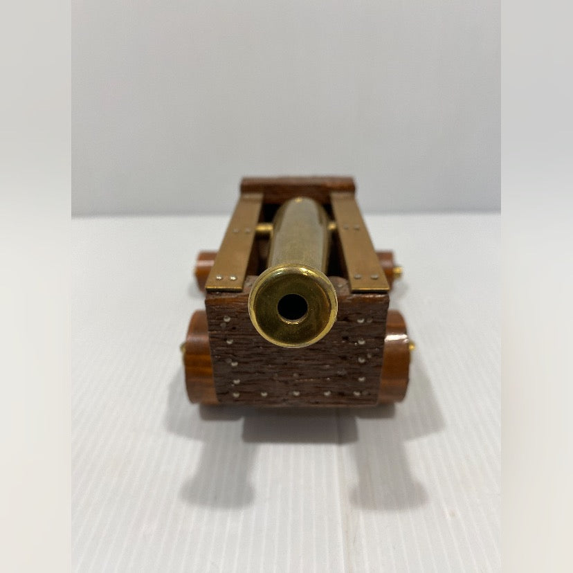 Vintage, brass,  .45 Caliber Black Powder Signal Cannon Miniature
