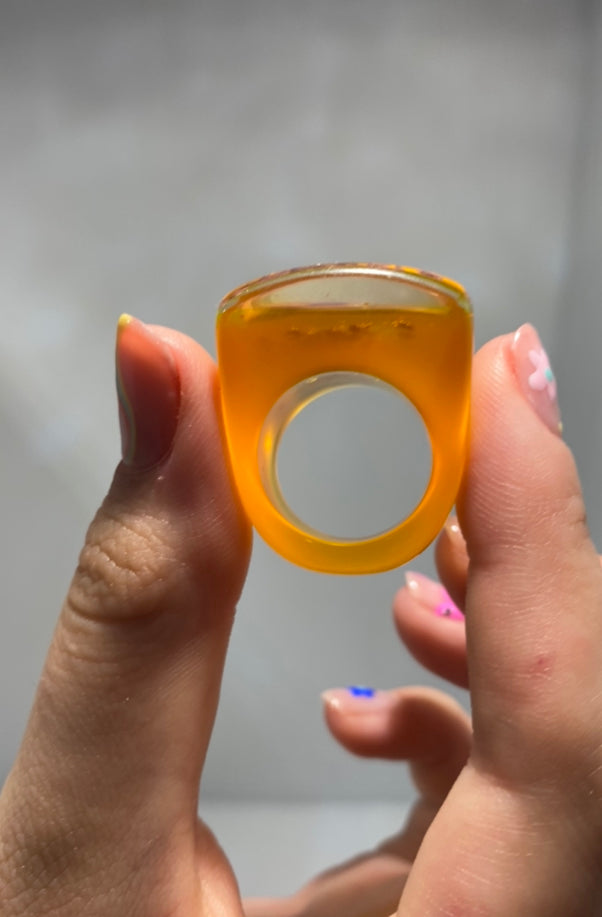 vintage and funny , plastic ring