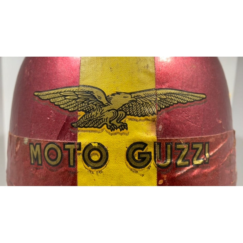 Vintage, Moto Guzzi, Pudding Basin Motorcycle Crash Helmet.
