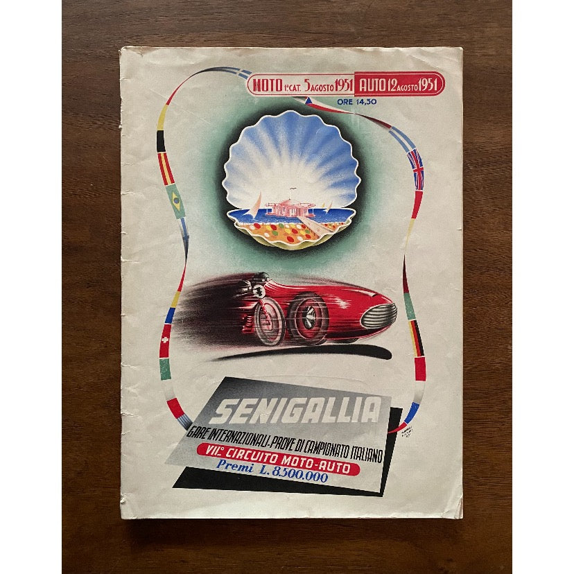 1951, race programme Senigallia VII. Circuito Moto-Auto