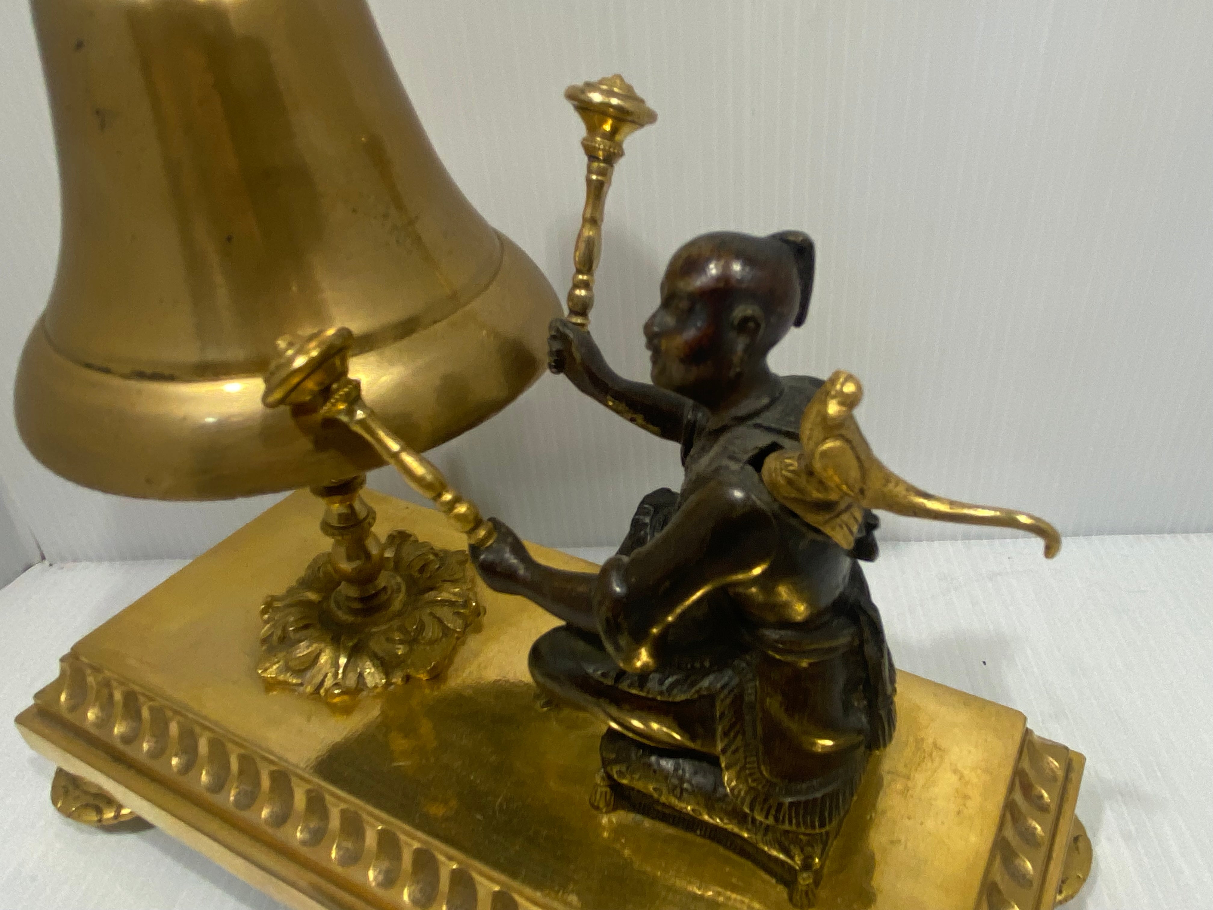 Antique and Magnificent, Hotel Front Desk, Ormolu Figural Bell.