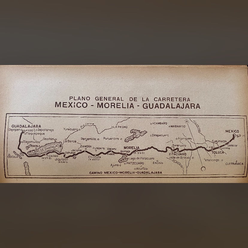 Very rare Mexican book “Guia de Turismo y Carreteras en Mexico. 1937 “