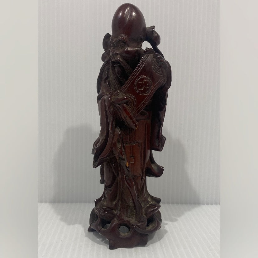 Two antique hard wood sculptures
