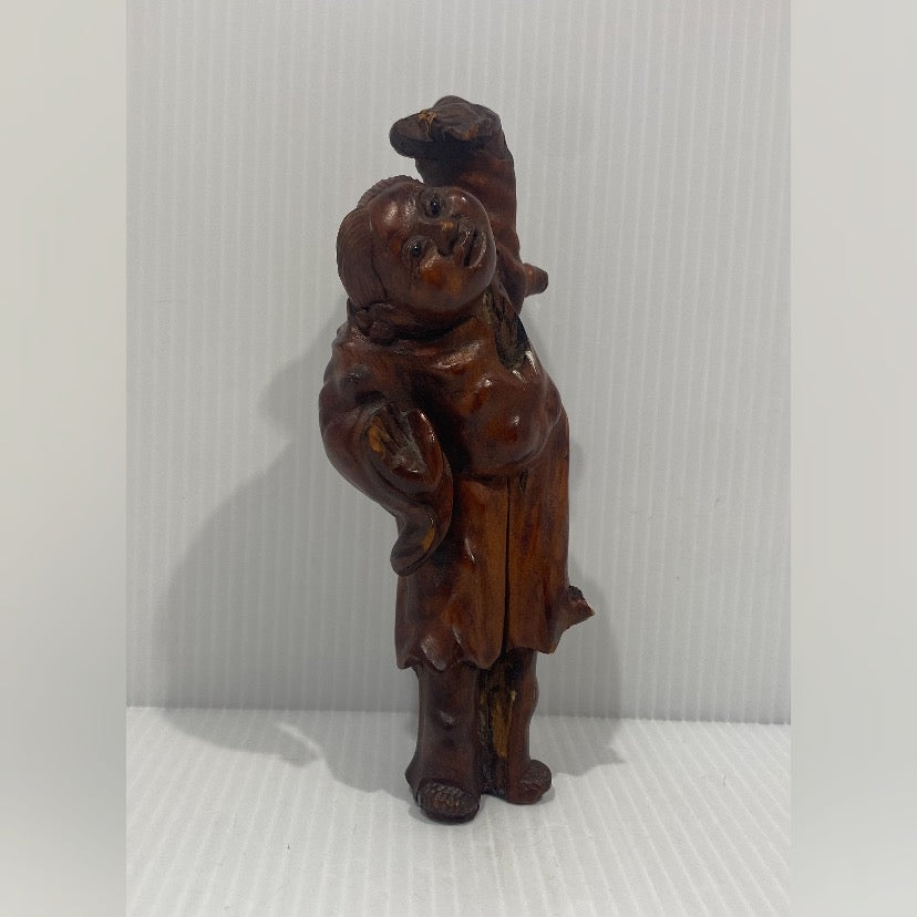 Two antique hard wood sculptures
