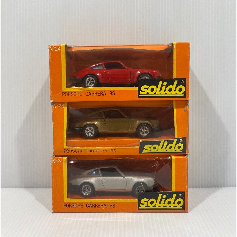 3 x SOLIDO Gam 2 - PORSCHE CARRERA RS N. 24 - 1979