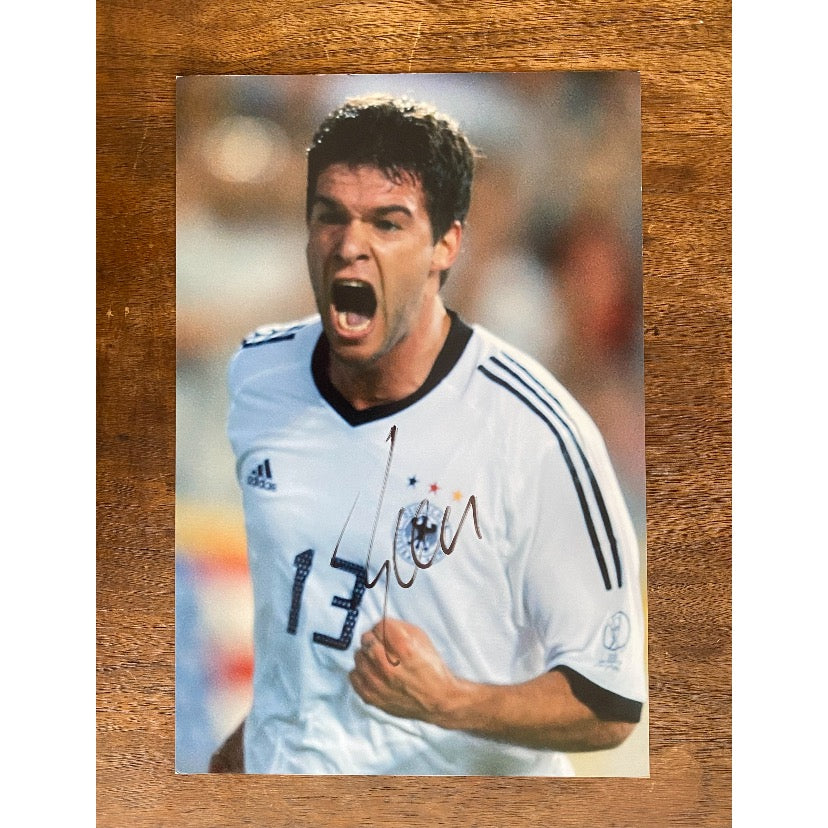 Michael Ballack signed German Footballer colour photo.
