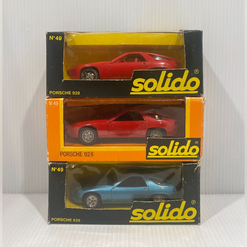 3 x SOLIDO - PORSCHE 928 N. 49 - 1977