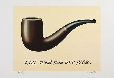 (after) René Magritte  La Trahison des Images