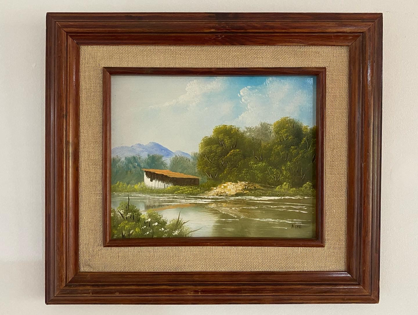 Antique landscape painting , 1930s