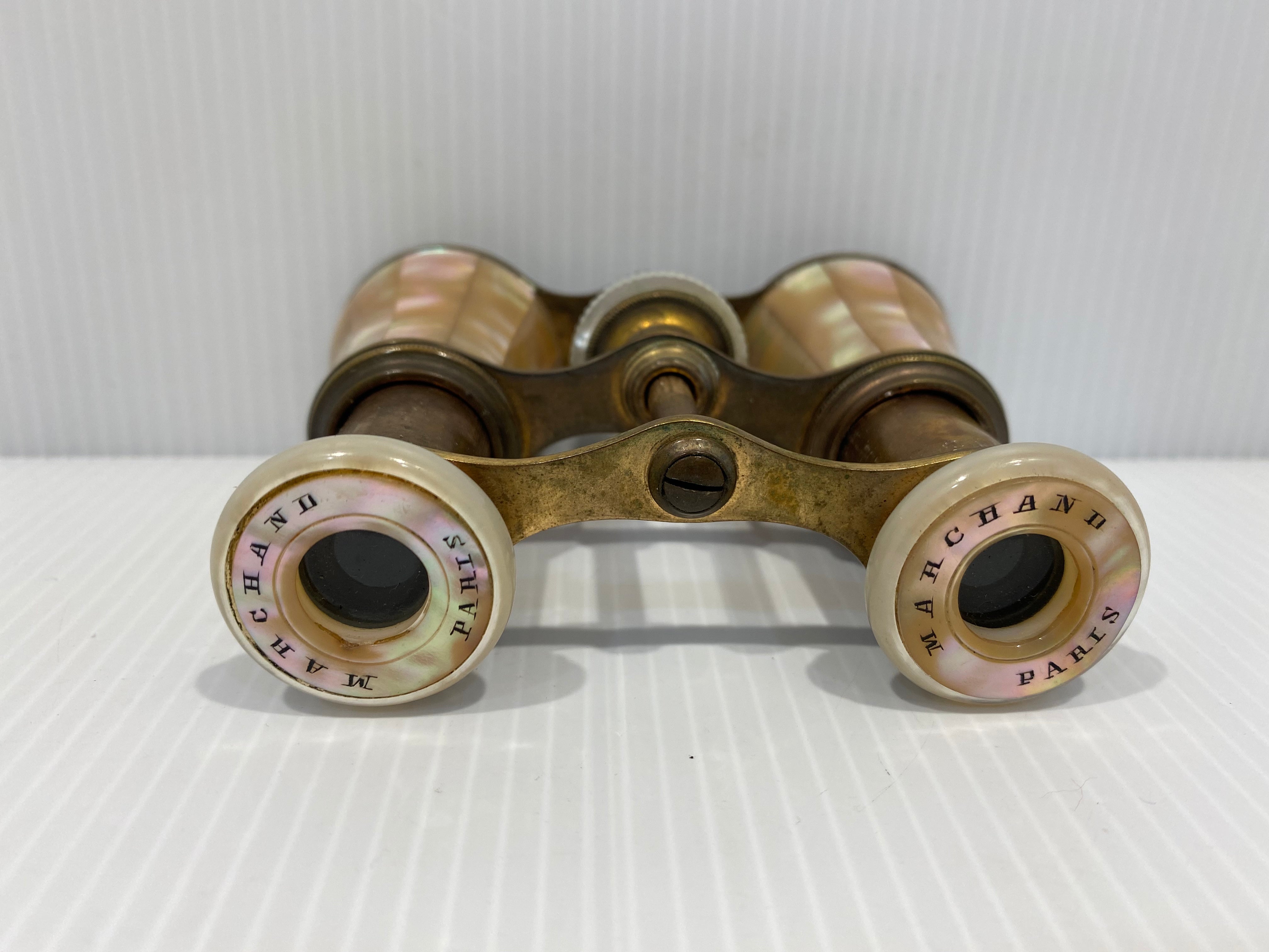 Antique late 1800's to early 1900's. Marchand Paris Opera glasses