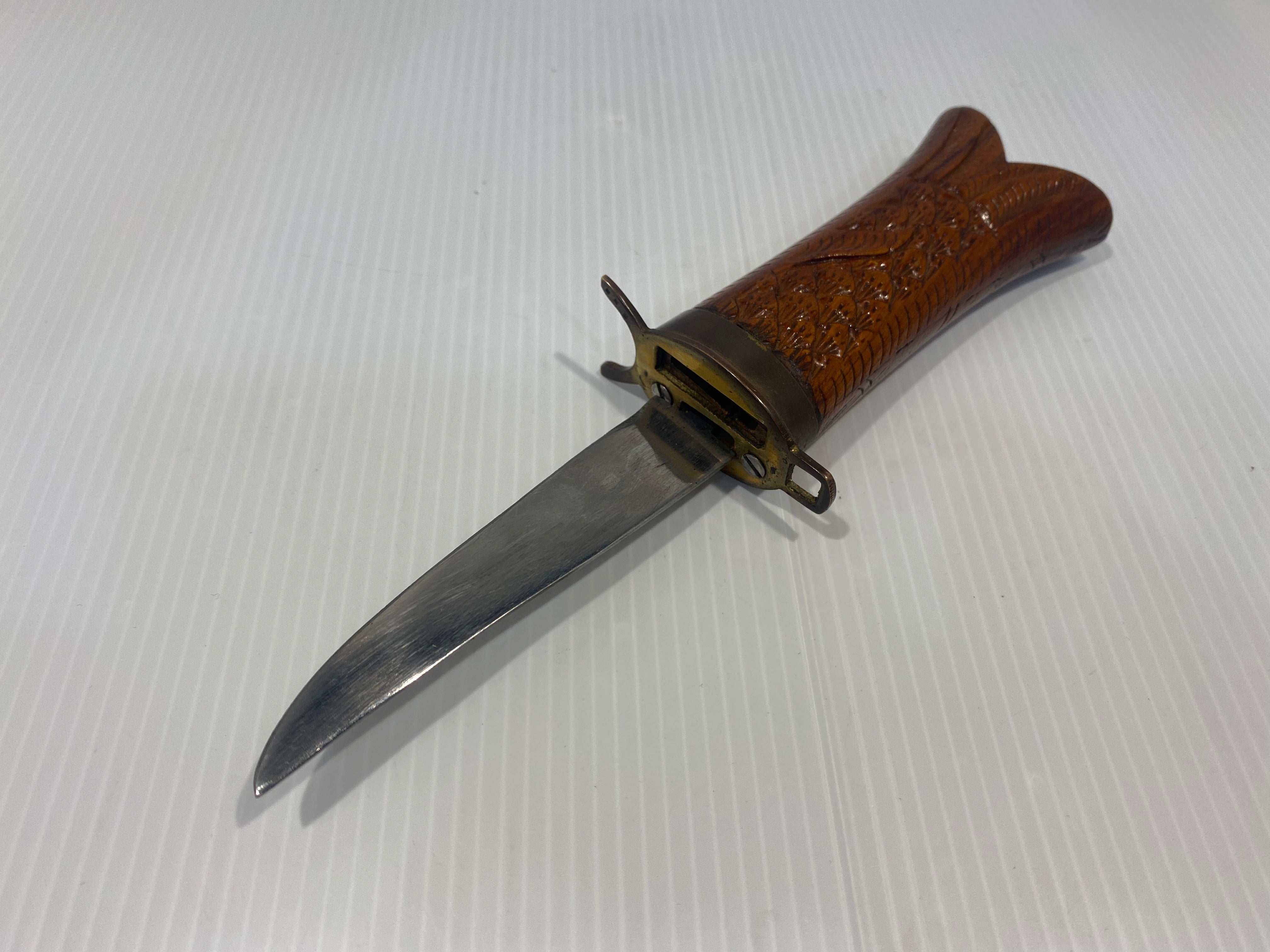 Vintage Wood Knife and Fork Set