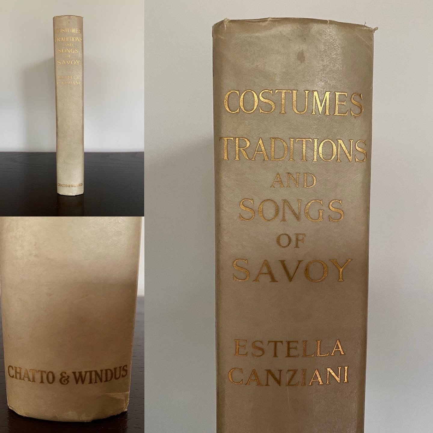 CANZIANI, Estella (1887–1964). Costumes Traditions and Sons of Savoy. London: Chatto & Windus, 1911.