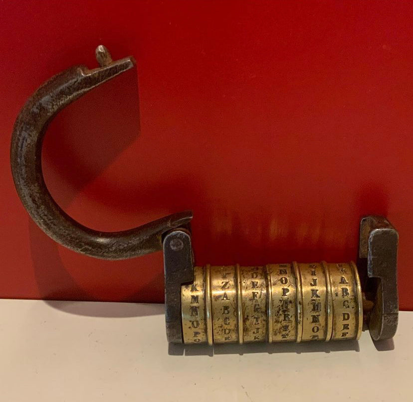 Antique padlock 1850 ca