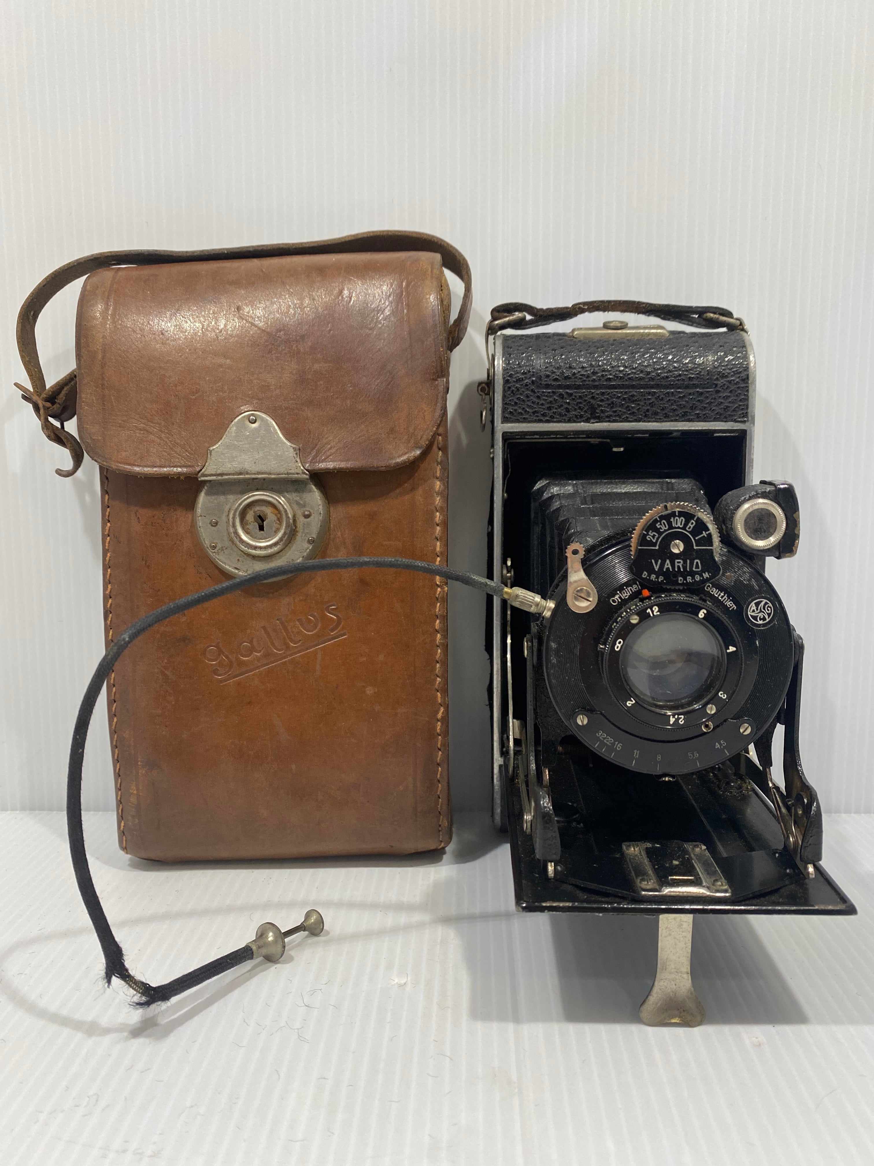Antique folding ,German Gauthier Camera, Vario 1912. Very rare