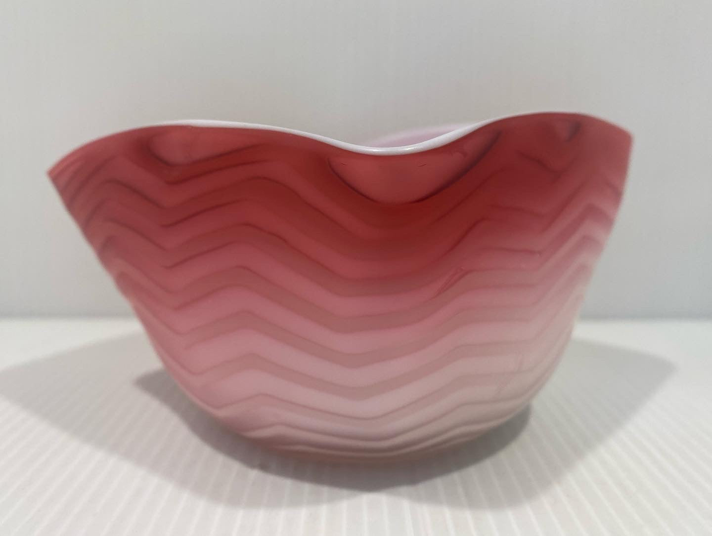 Beautiful antique 1890s, Thomas Webb , Victorian Red Glass Bowl