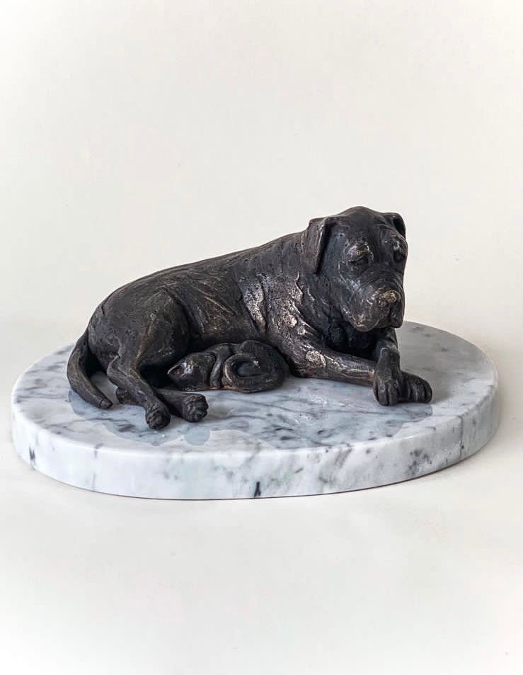 Francesca dalla Benetta bronze sculpture “ Come cani e gatti “  2021
