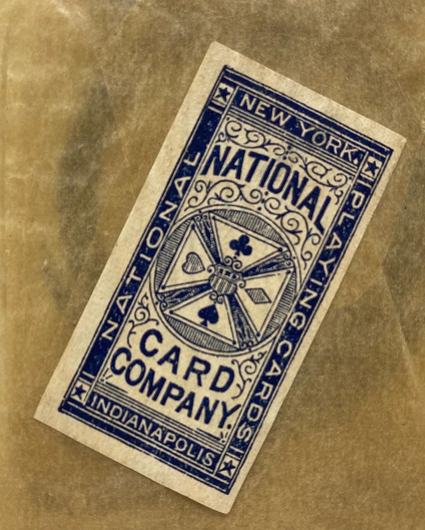 8 playing cards by the National Card Co., c.1895.