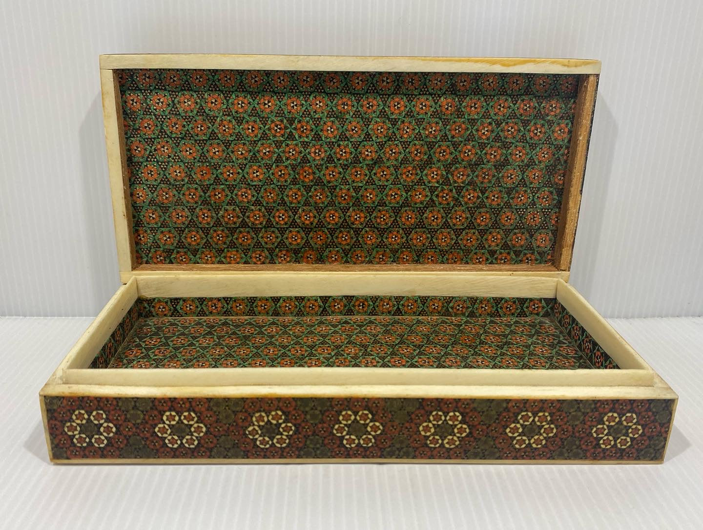 Beautiful vintage Handcrafted Khatam wooden box