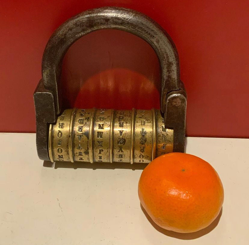 Antique padlock 1850 ca