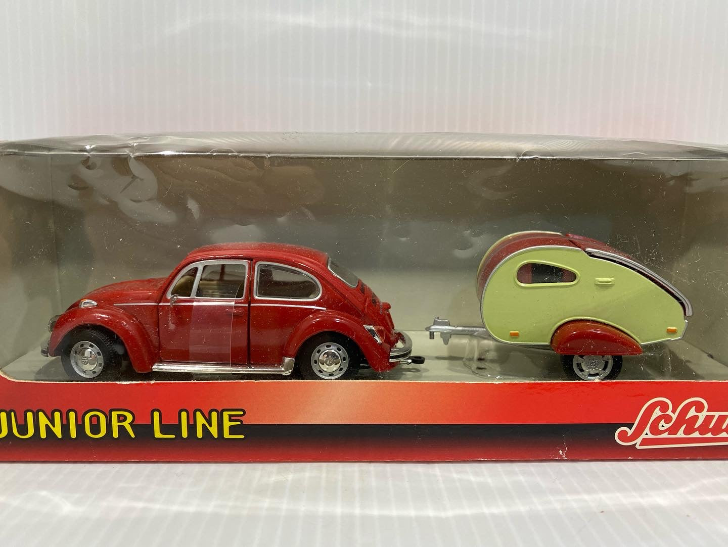 Schuco Junior Line No. 27001 - Volkswagen Beetle & Caravan (1:43 Scale)