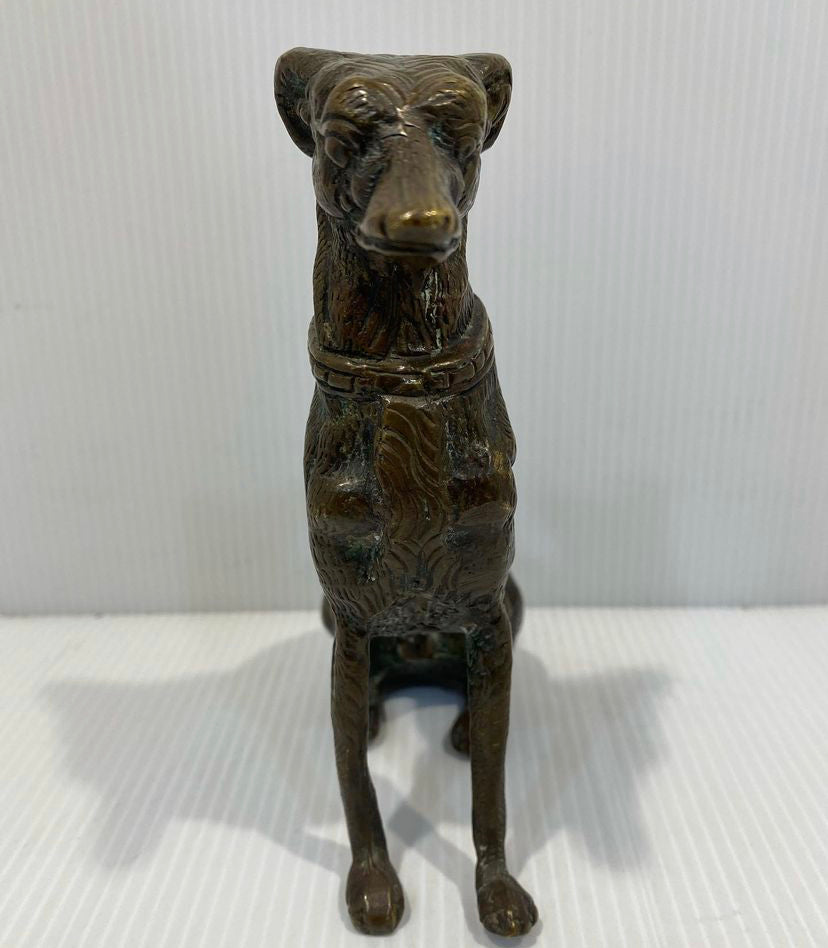 bronze hunting dog