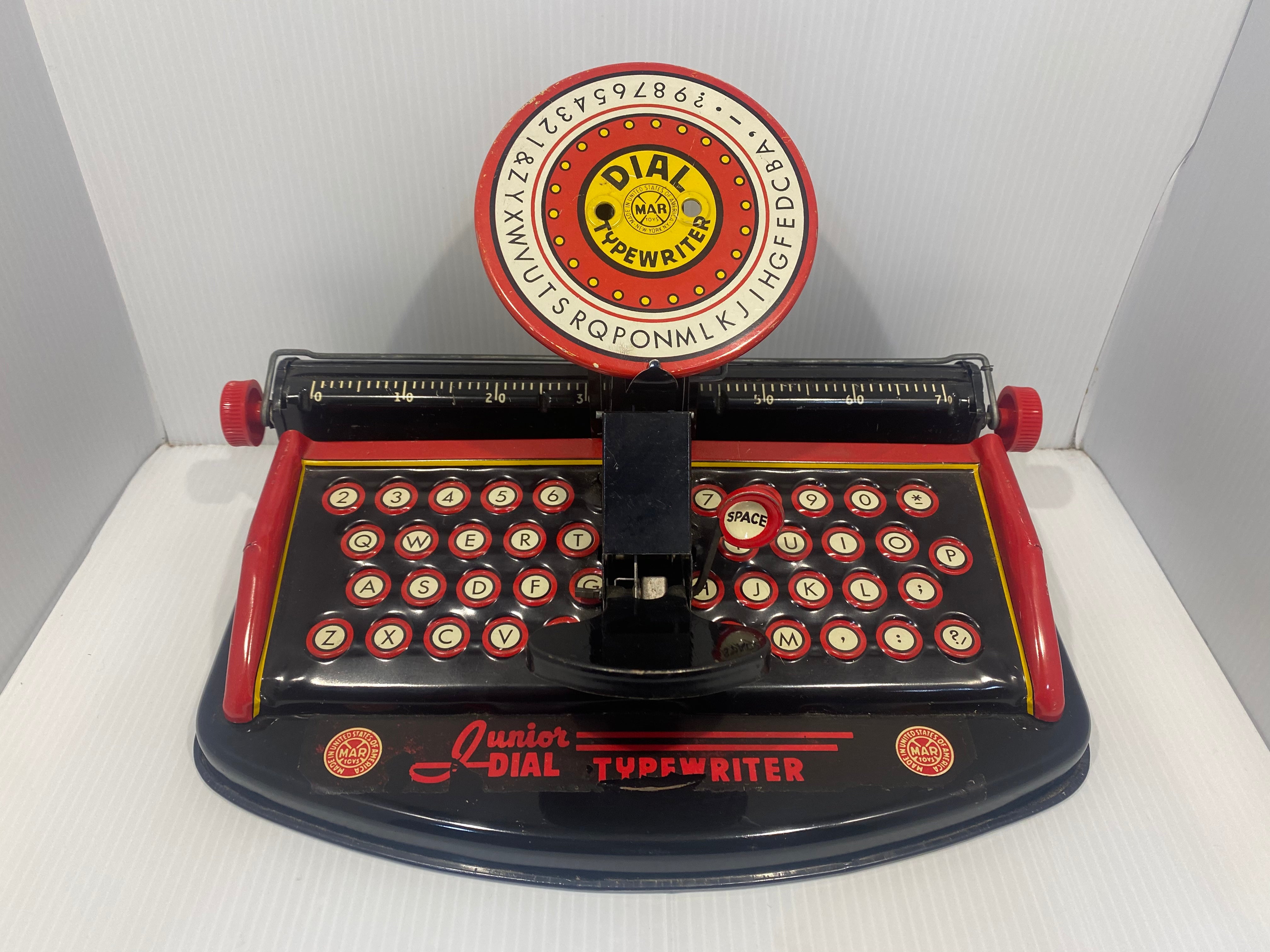 1940's-50's MARX Toys Junior Dial Typewriter